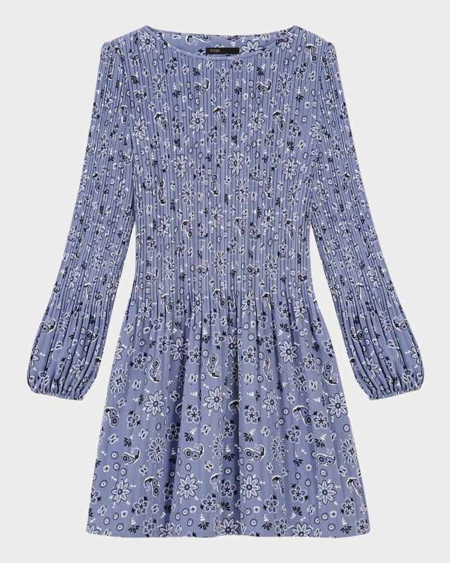 Rockinana Pleated Bandana Mini Dress